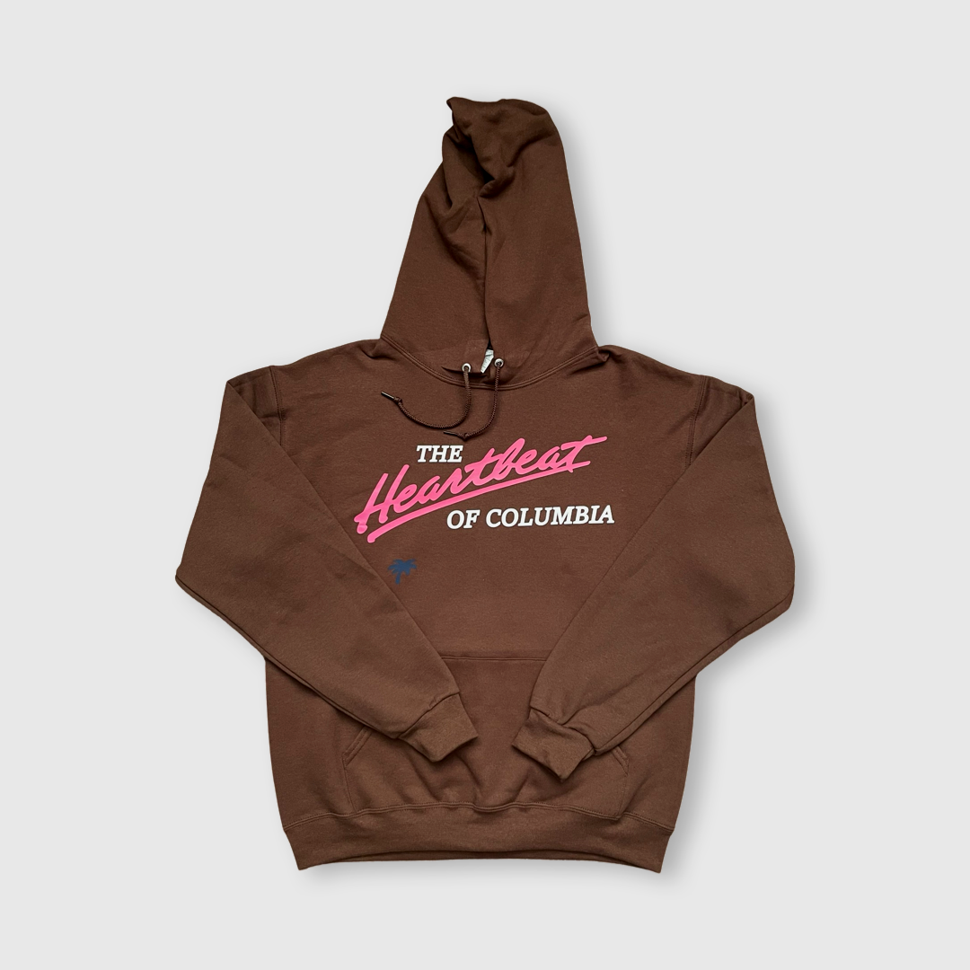 HEARTBEAT Logo Pullover Hoodie (Chocolate)