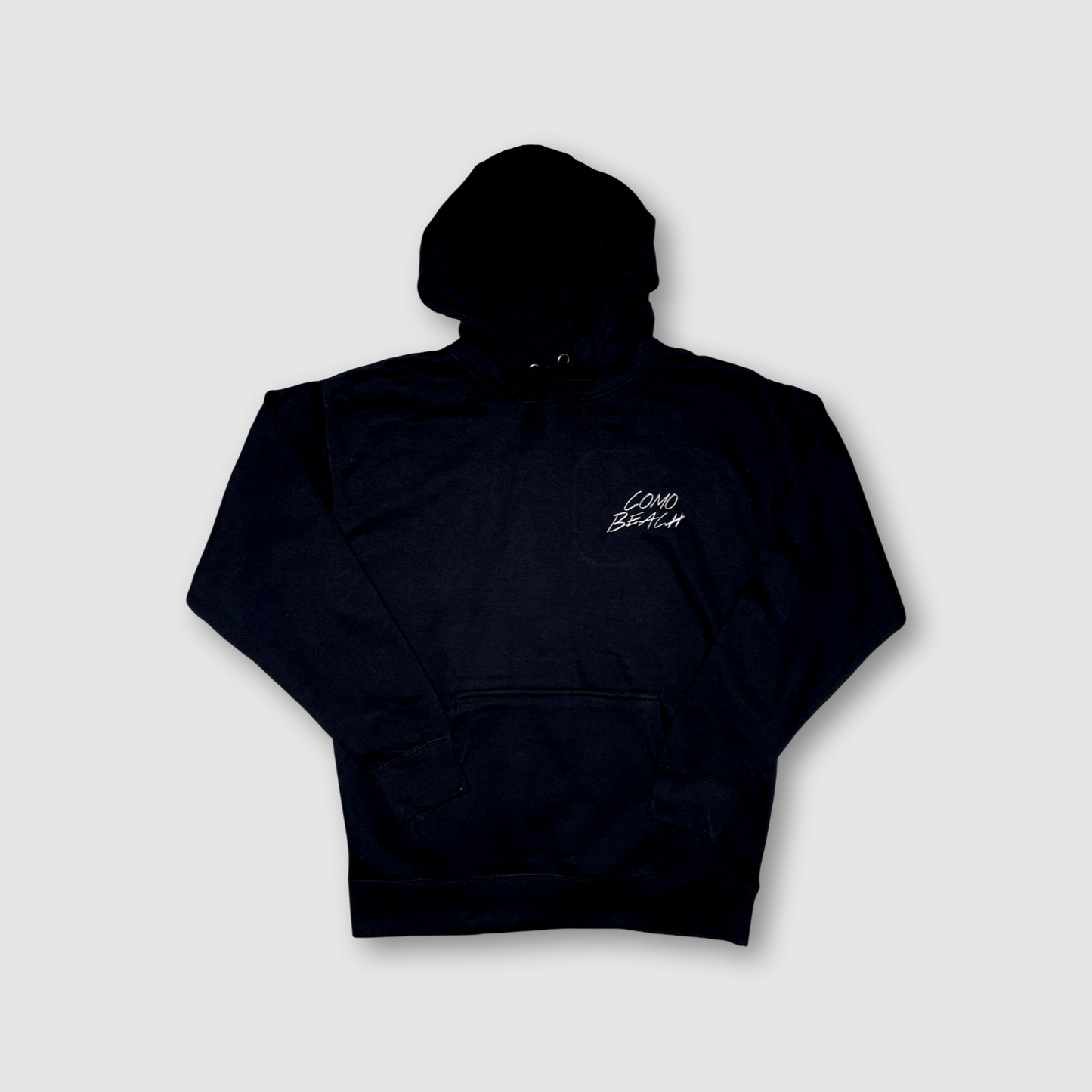 Stacked Logo Pullover Hoodie (Black)