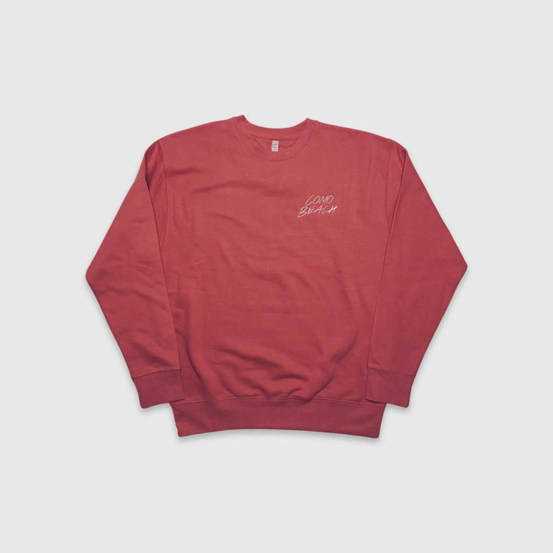 Stacked Logo Crewneck (Pale Rose)