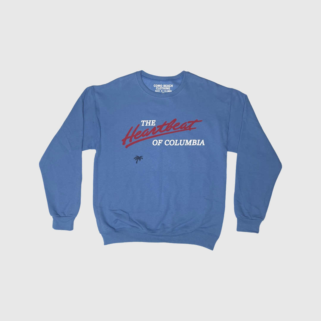 HEARTBEAT Logo Crewneck Sweater (Columbia)