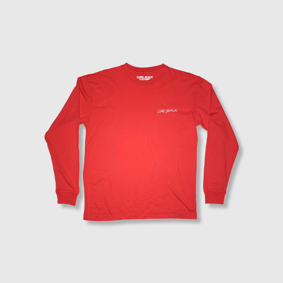 Signature Logo Surfer L/S Tee (Strawberry)