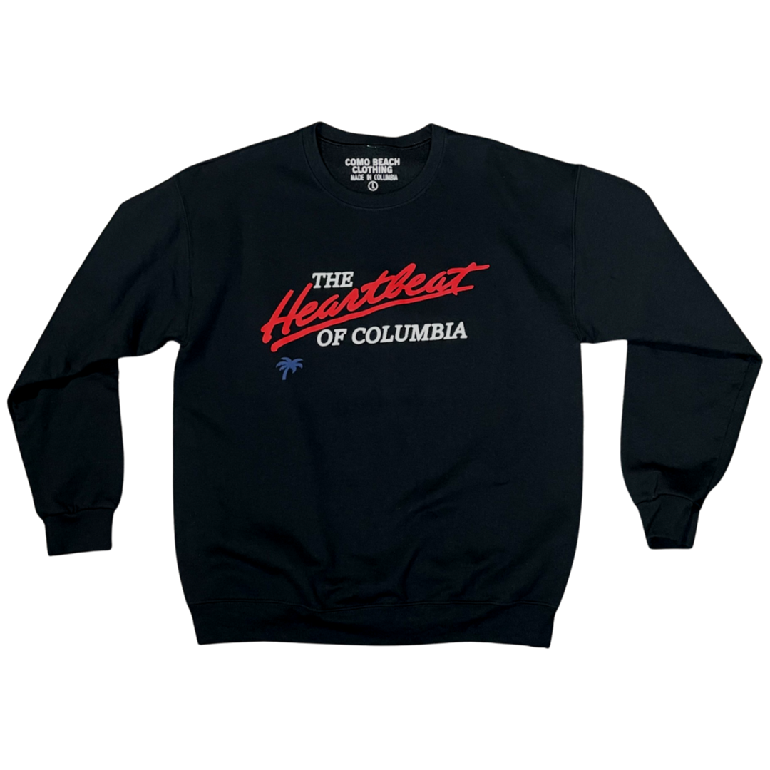 HEARTBEAT Logo Crewneck Sweater (Black)