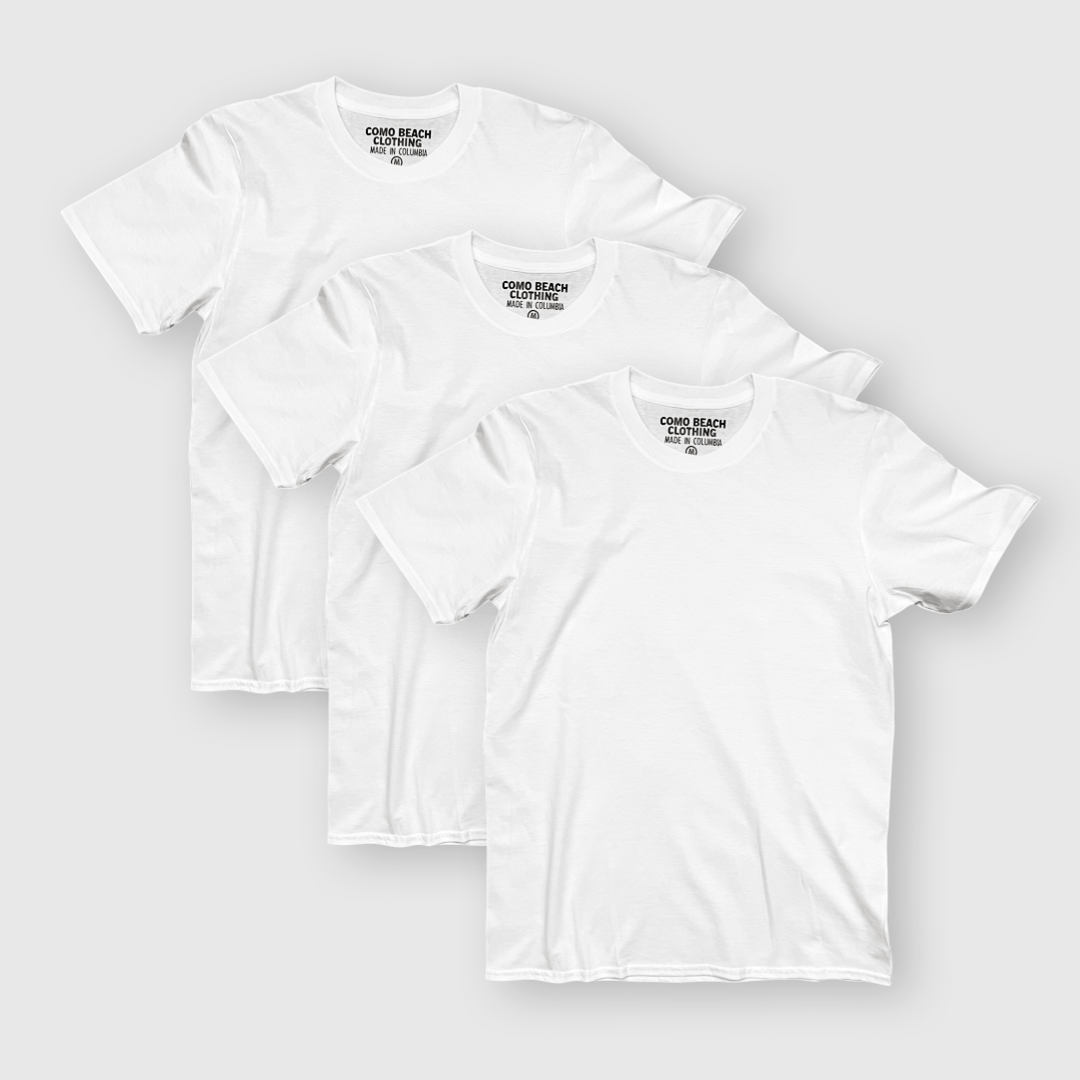 White Tees (3 Pack)