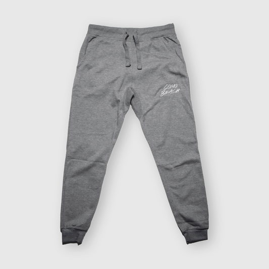 Stacked Logo Jogger Pants (Grey)