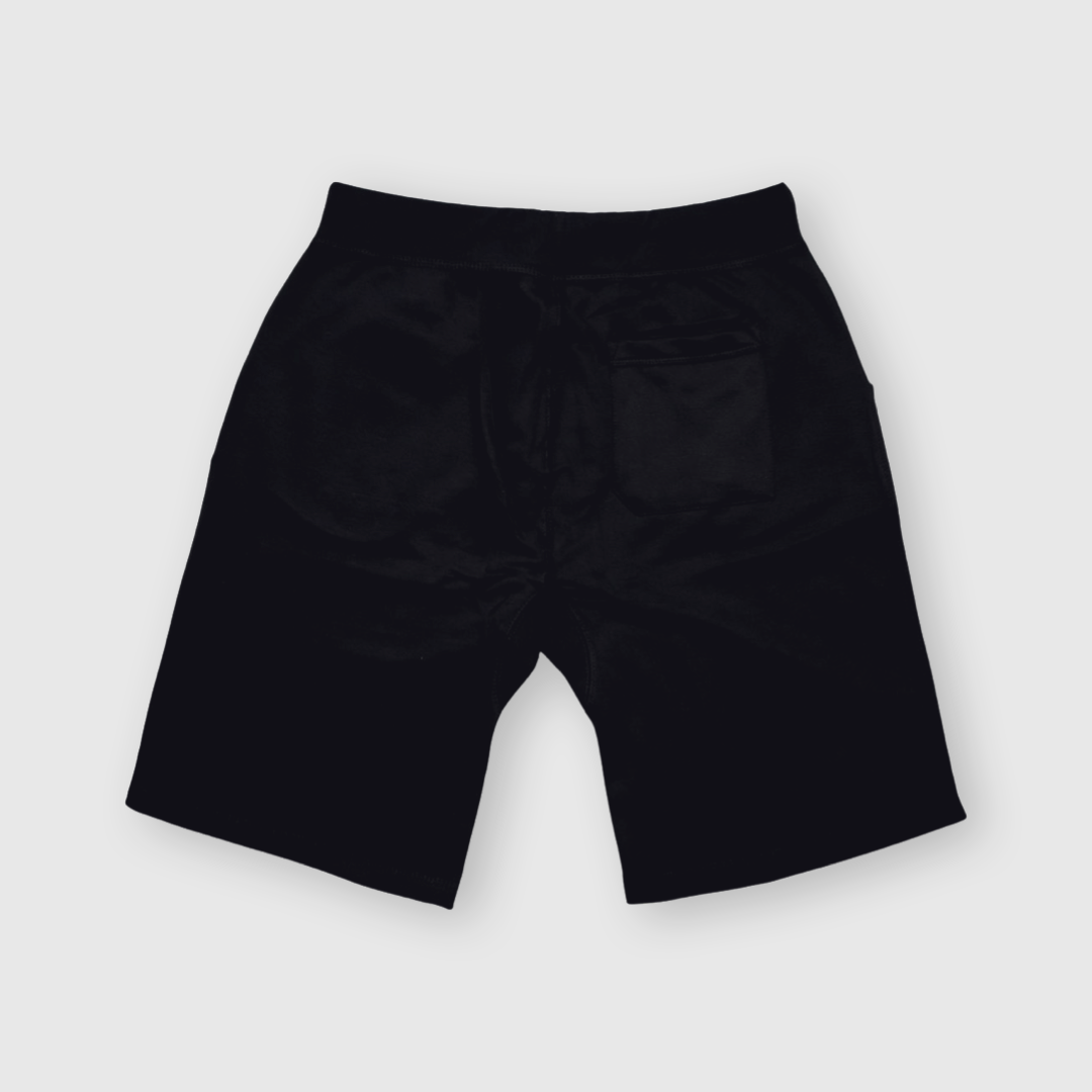 Stacked Logo Fleece Shorts (Black)