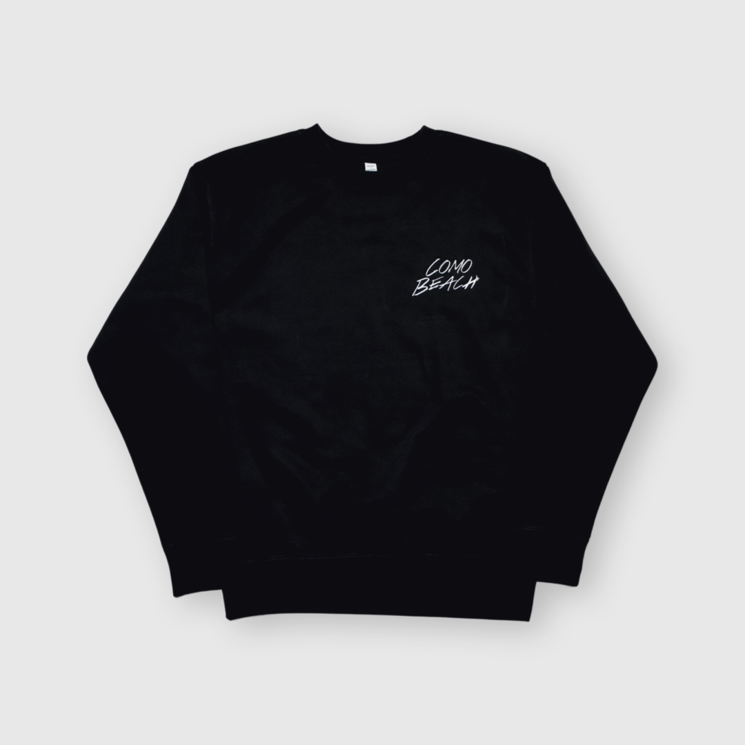 Stacked Logo Crewneck (Black)