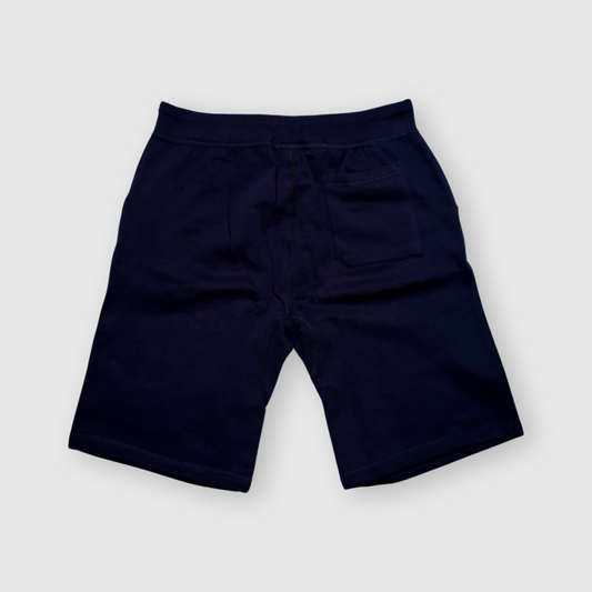Stacked Logo Fleece Shorts (Navy)