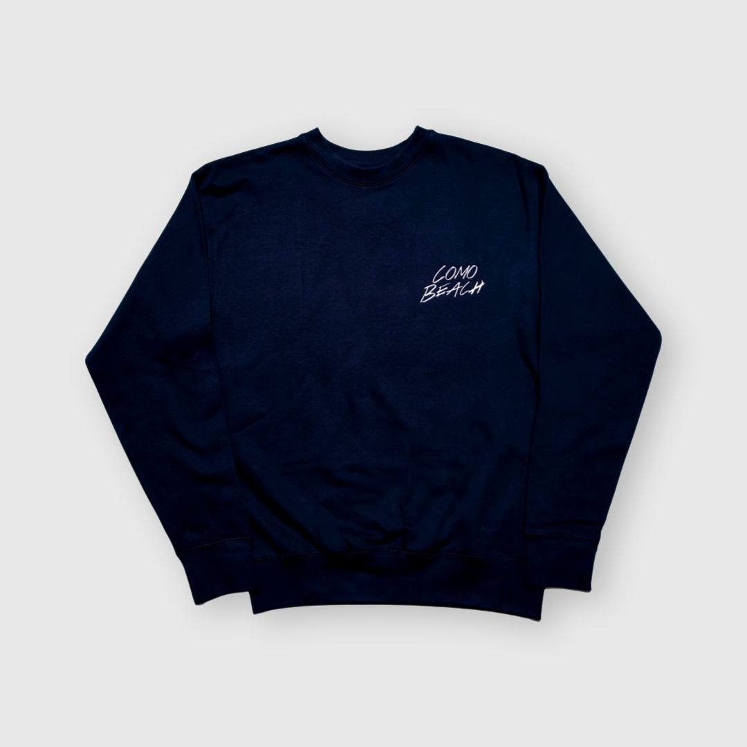 Stacked Logo Crewneck (Navy)