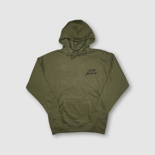 Stacked Logo Pullover Hoodie (Military)