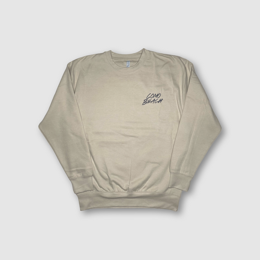 Stacked Logo Crewneck (Eggshell)