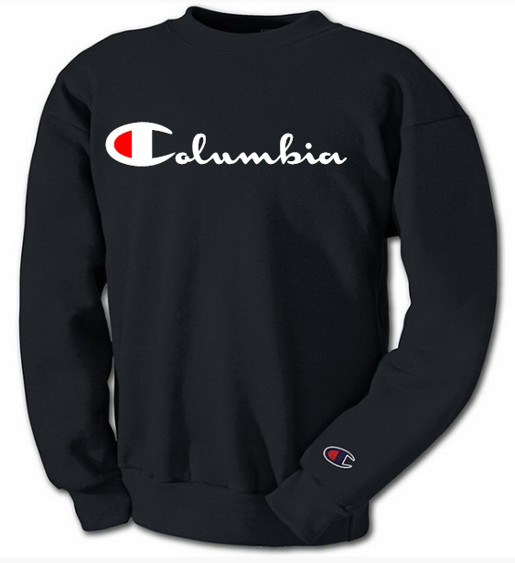 Champion x COLUMBIA Logo Crewneck (Black)