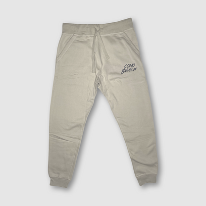 Stacked Logo Jogger Pants (Eggshell)