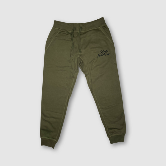 Stacked Logo Jogger Pants (Military)