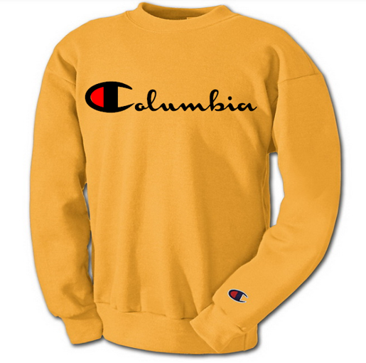 Champion x COLUMBIA Logo Crewneck (Gold)