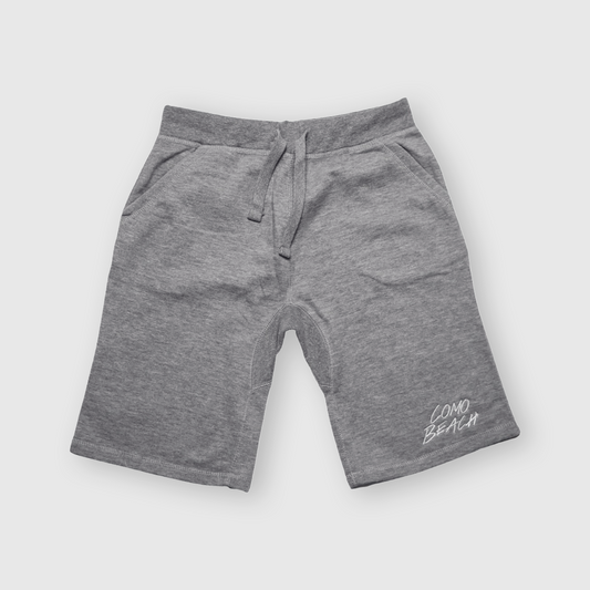 Stacked Logo Fleece Shorts (Grey)