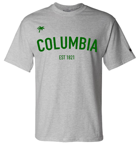 CHAMPION x COLUMBIA Logo Tee (Steel/Green)